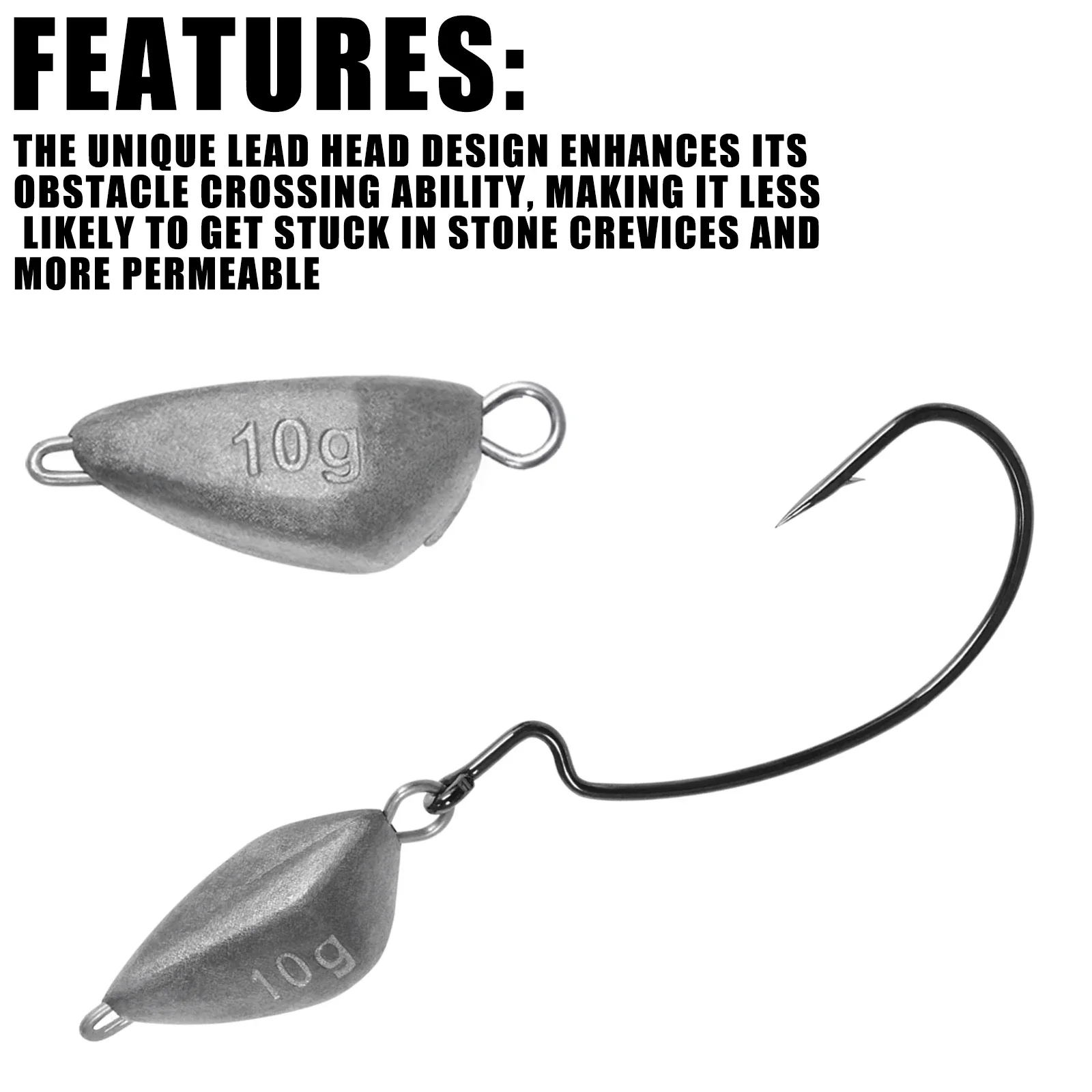 5pcs Jig Head Fishing Weight,  - Furniture Hardware Jig review and price
